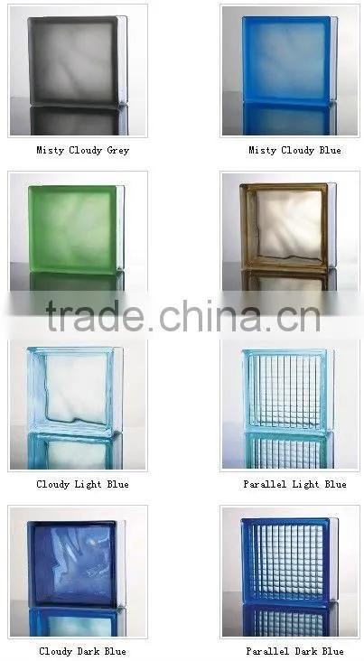 blue glass block