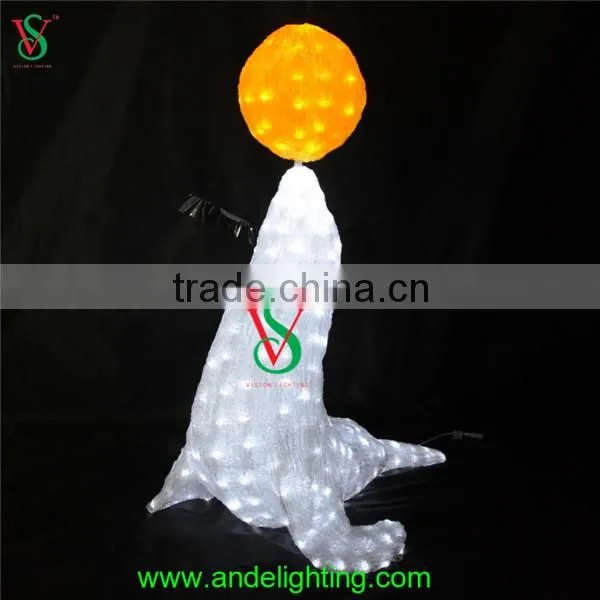 Christmas toy Sea lion figure light
