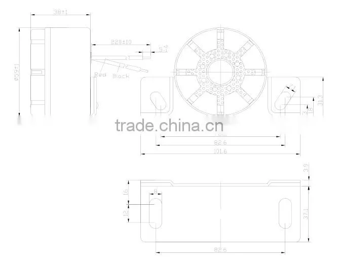 Low profit waterproof piezo siren