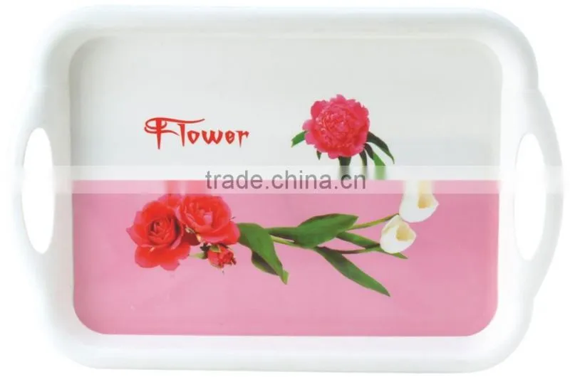 Large white rectangle plastic plate