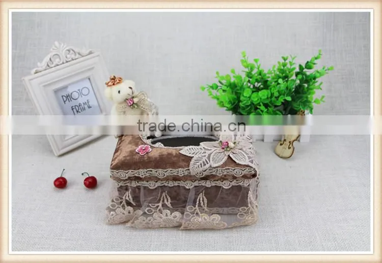 Bear decoration royal tissue box
