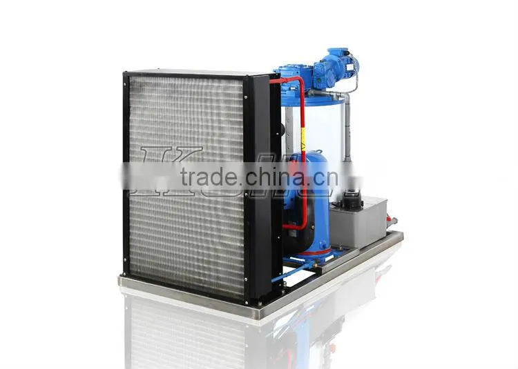 2016 Koller New design 1ton/day Flake Dry Ice Machine with Ice Bin for Fishing Equipment KP10