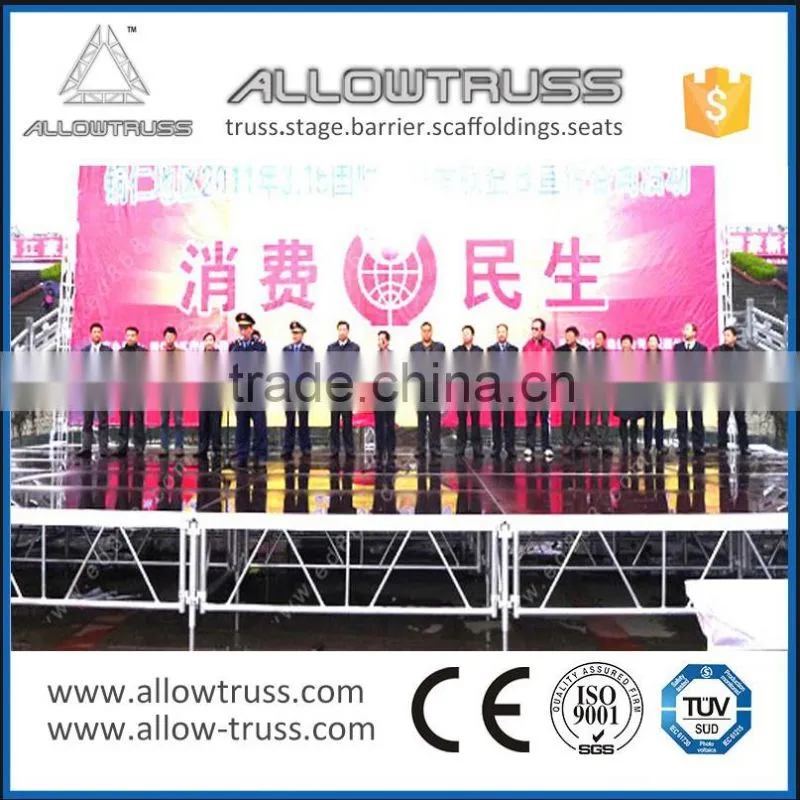 Aluminum Simple Stages with Plywood For Sale