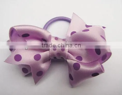 hair wraps polyester ribbon bows fabric pull bows