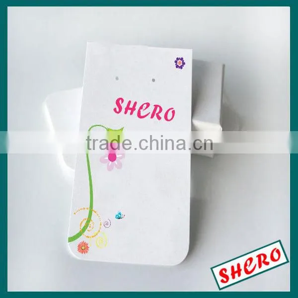custom logo color printed earring card