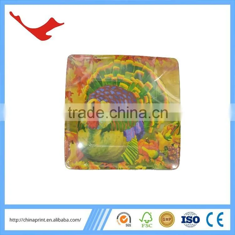 007 party supply elegant disposable deep dish dinner square plates