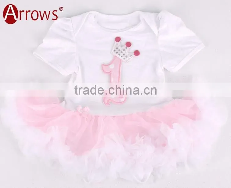 2016 Baby Girls Dress Cute Short Sleeve Spring Sport Princess Style Party Clothing