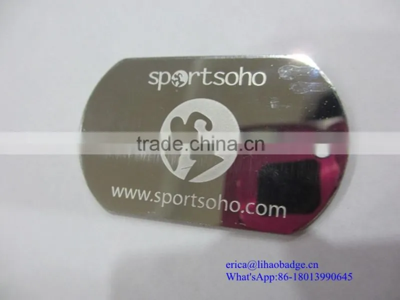 Aluminum silkscreen printing ID dog tag
