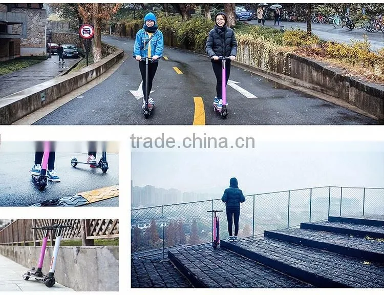 World lightest 250W folding mini electric scooter with lithium battery