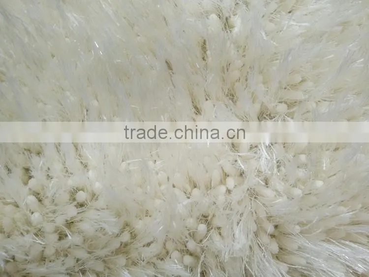round corner long hair microfiber anti-slip chenille mat