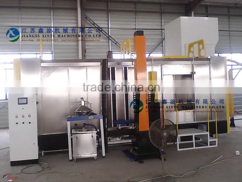 XT stainless Electrostatic Powder Spray Booth System with cyclone recovery system