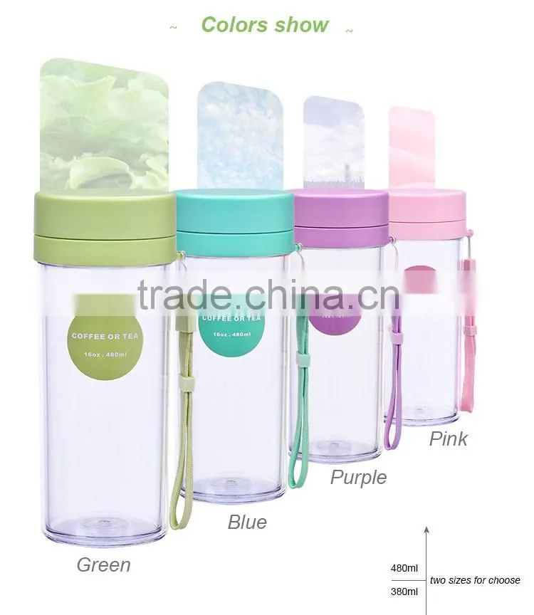 reusable large bottled personalized water jugs cup water bottle plastic