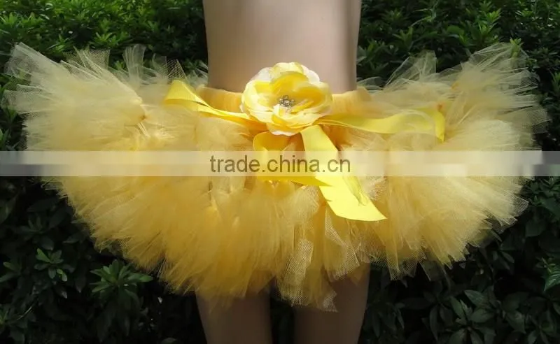 2016 New Product Children Bow Design Tutu Skirt, Direct Manufactory Handmade Baby Girl Petti Skirt, Baby Girl Summer Dress