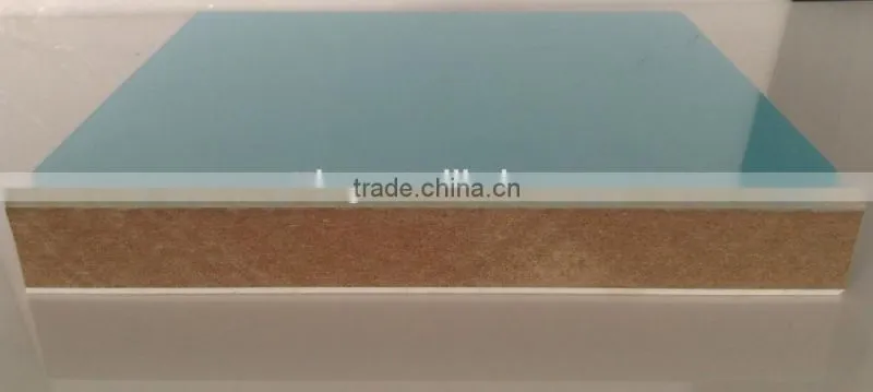 No bending acrylic board back with abs sheet