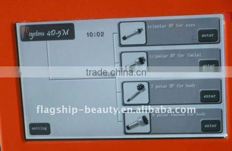 multi-polar radio frequency wrinkle removal slimming machine