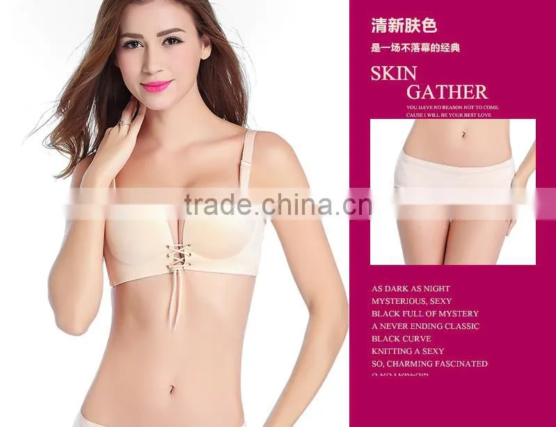 push up self-adhesive cloth silicone bra ladies sexy panty and bra sets