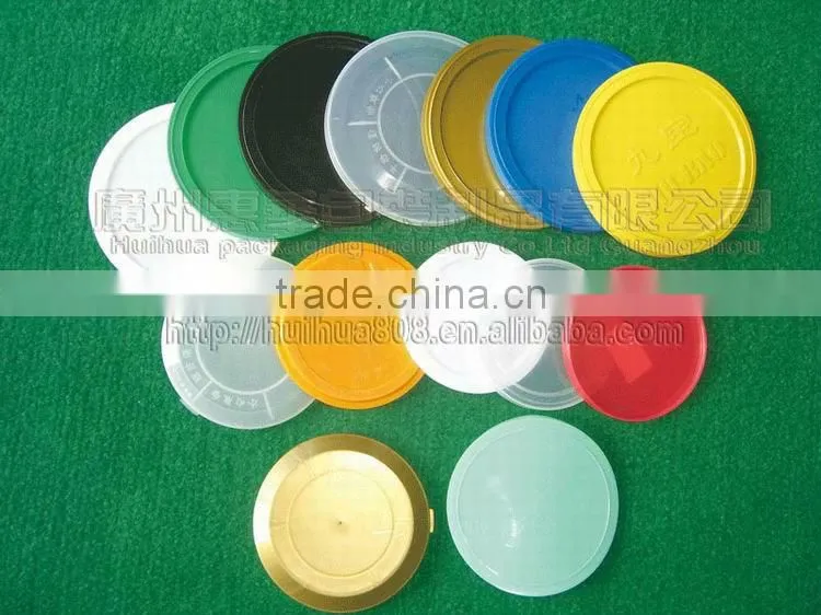 PE lid for tin