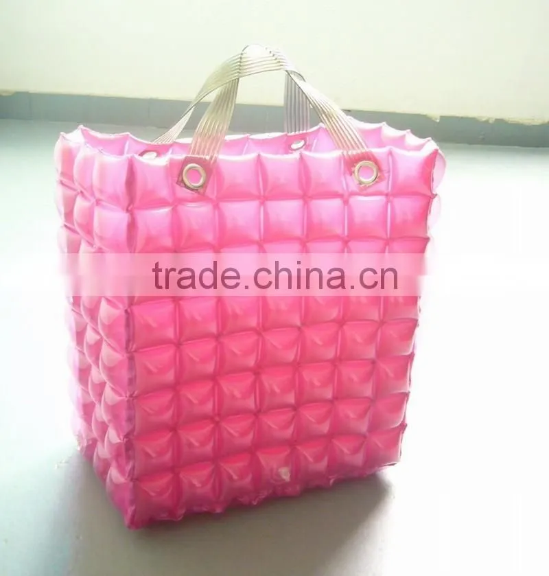 2016 factory supply hot selling China supplier promotional letter pvc inflatable shoulder bag for women inflatable bags for sale
