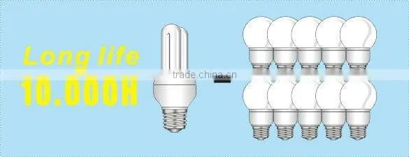 economic 4u cfl bulb with 6000h lifetime