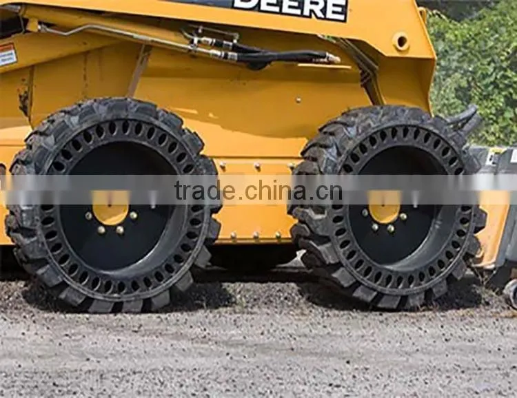Newest design wheel loader solid tire press, forklift solid tire 5.00-8