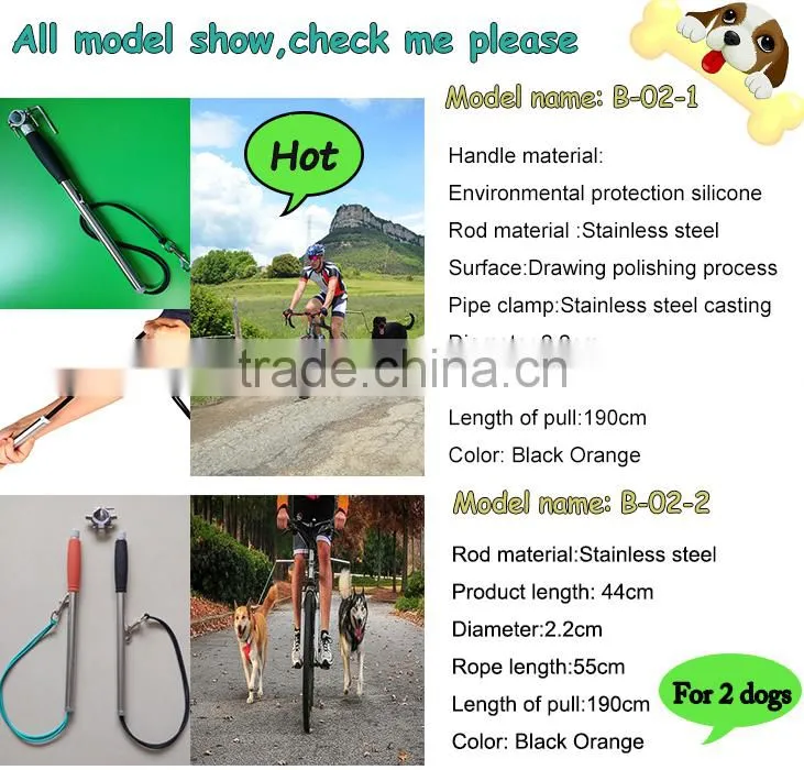 Dog Bicycle Leash for Dog Bike Exerciser hands free running dog leash