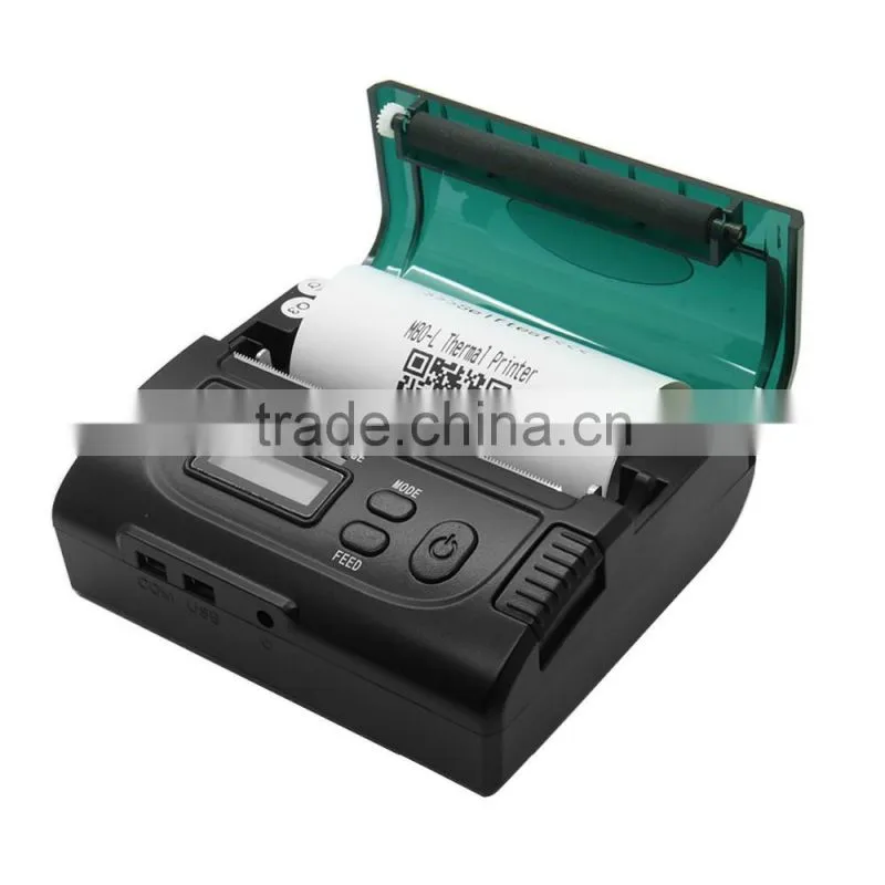 Voxlink portable 80mm pos printer label printer bluetooth barcode printer( android+ios)