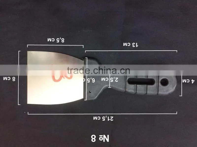 staineless steel spatula putty knife scraper with plastic handle