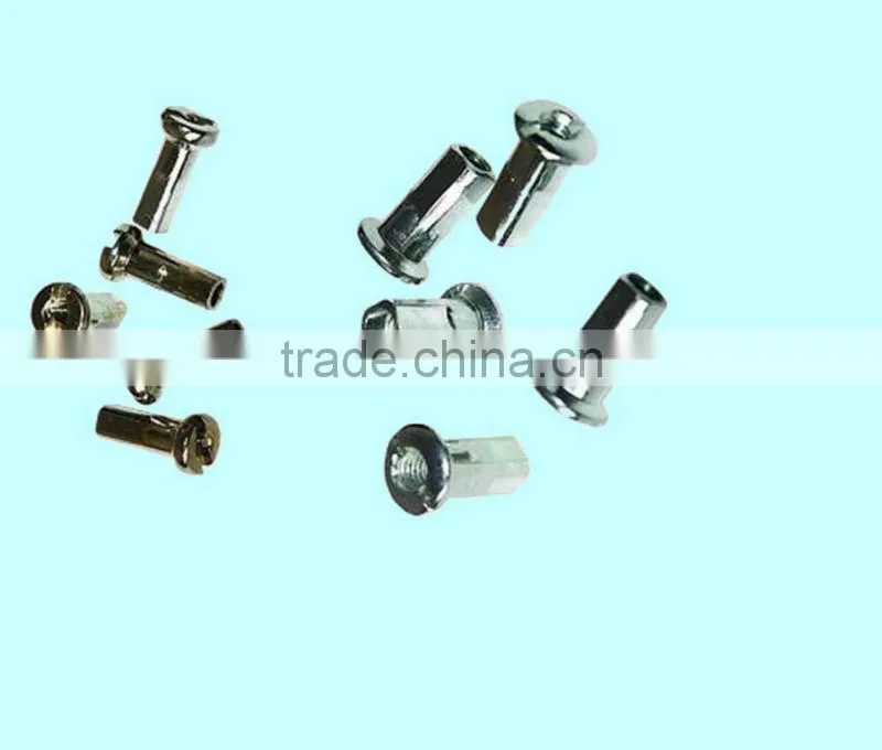 zinc plated bicycle spoke nipple