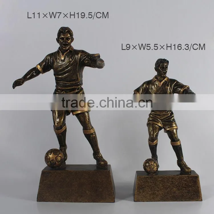 customized metal appearance polyresin resin pugilism boxing trophy cup