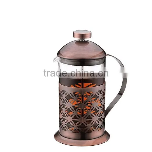 Haonai wholesale copper french coffee press