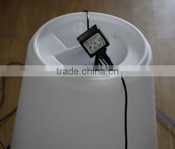 FO-9536 plastic indoor&outdoor LED flower Pot for decor