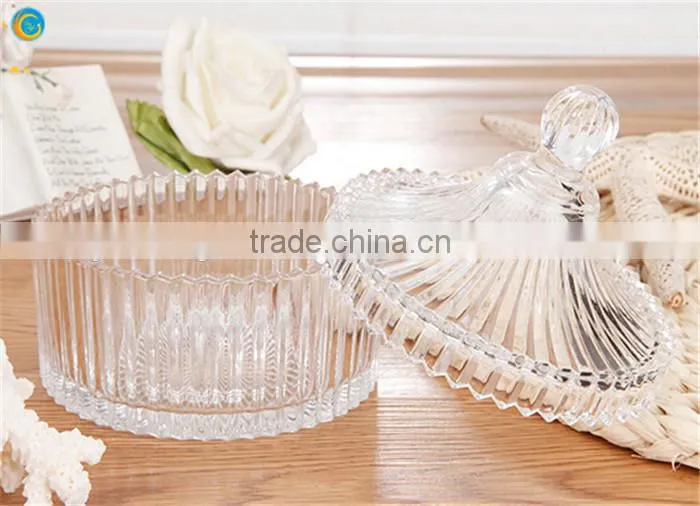 candle holder decor glass candy jar