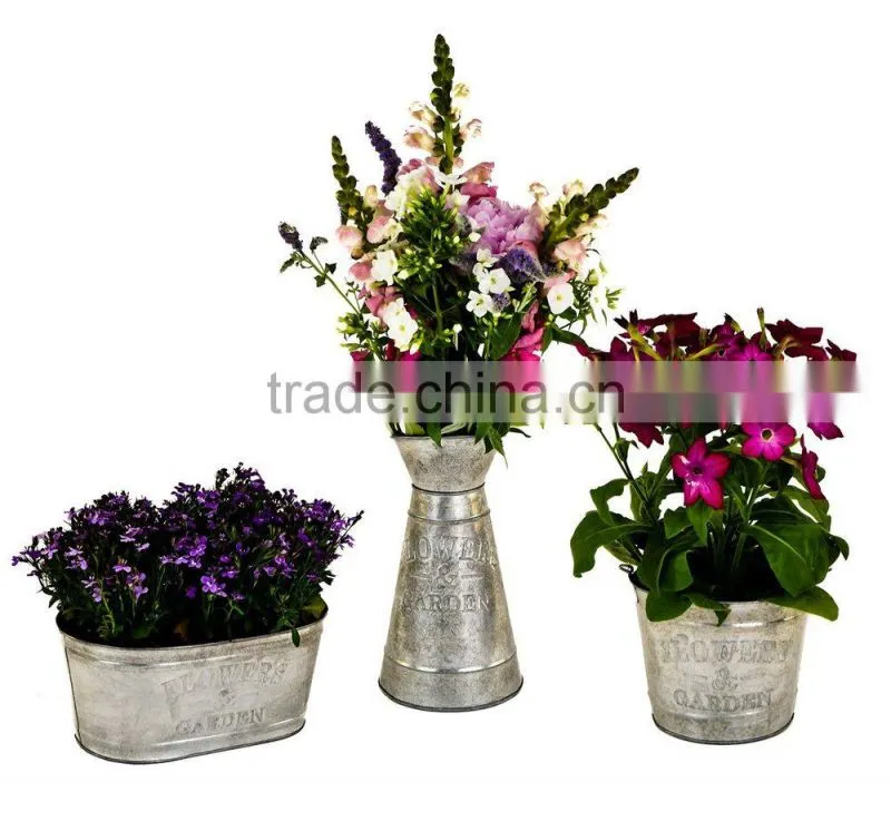 Small Garden Decorative Metal Gift Bucket
