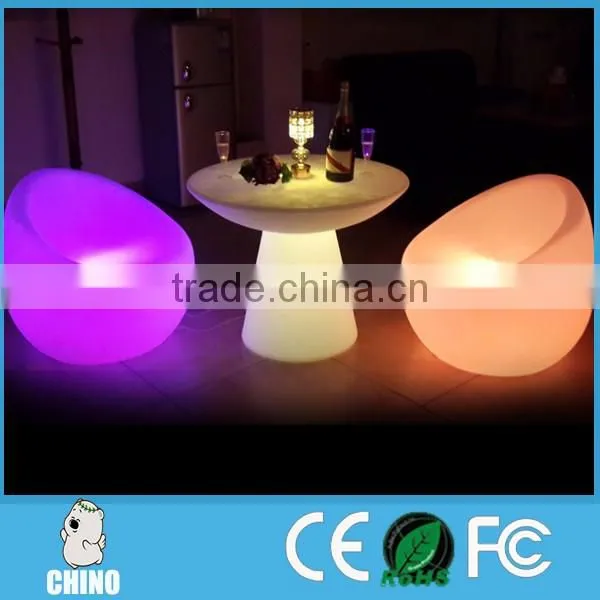 Plastic bar furniture led chair lighted Glowing Led chair sofa
