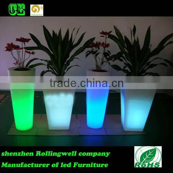 Modern Cube Led Plant Pot/Vase Pot/Garden Pot