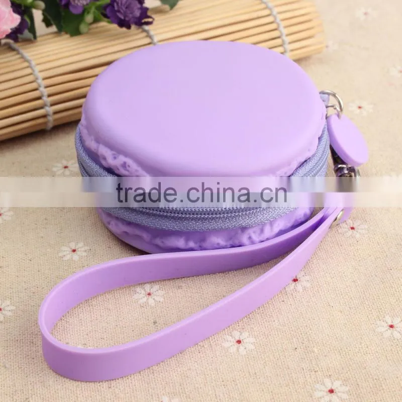 2015silicone Macaron wallet Hot-selling fashionable silicone money pouch and silicon wallet