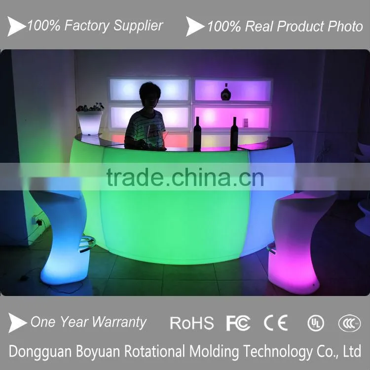 All Shapes and Sizes RGB Glow Rechargeable LED lighted Bar Counter