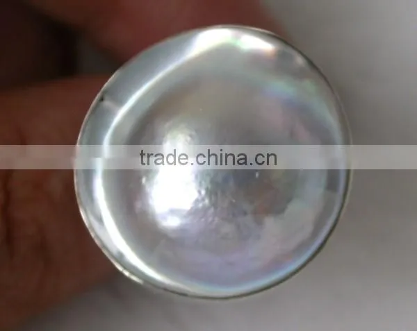 rose shaped tihatian pearl ring