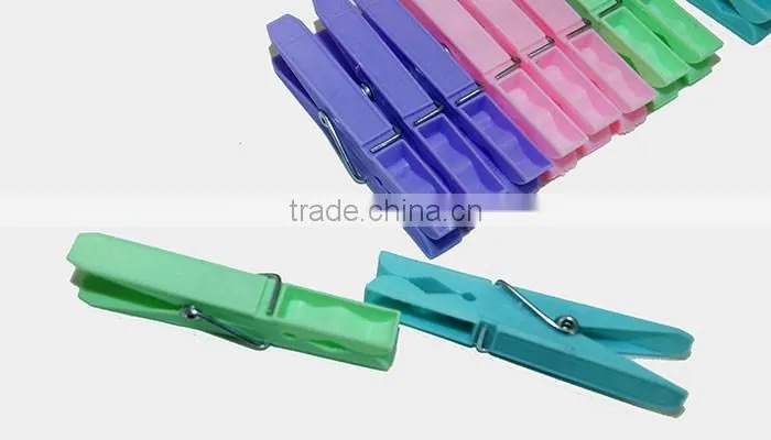 attractive PP material business gift custom printed clip,clothes peg/