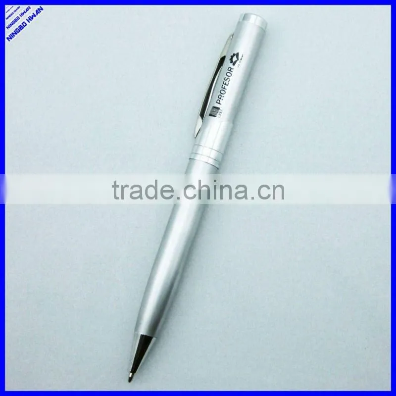 High quality aluminium barrel promotional thin metal ballpoint pen