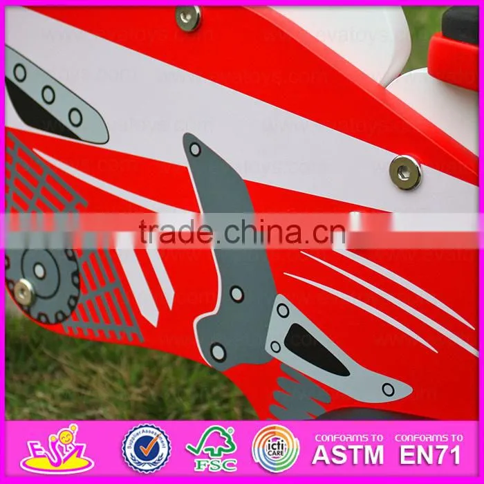 2015 Exhibition item wooden toy bike for kids,Promotion gift Wooden balance bike,High quality children wooden bike toy W16C013