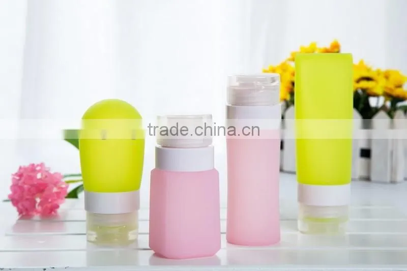 Silicone travel bottle Silicone cosmetic bottle BPA free bottle
