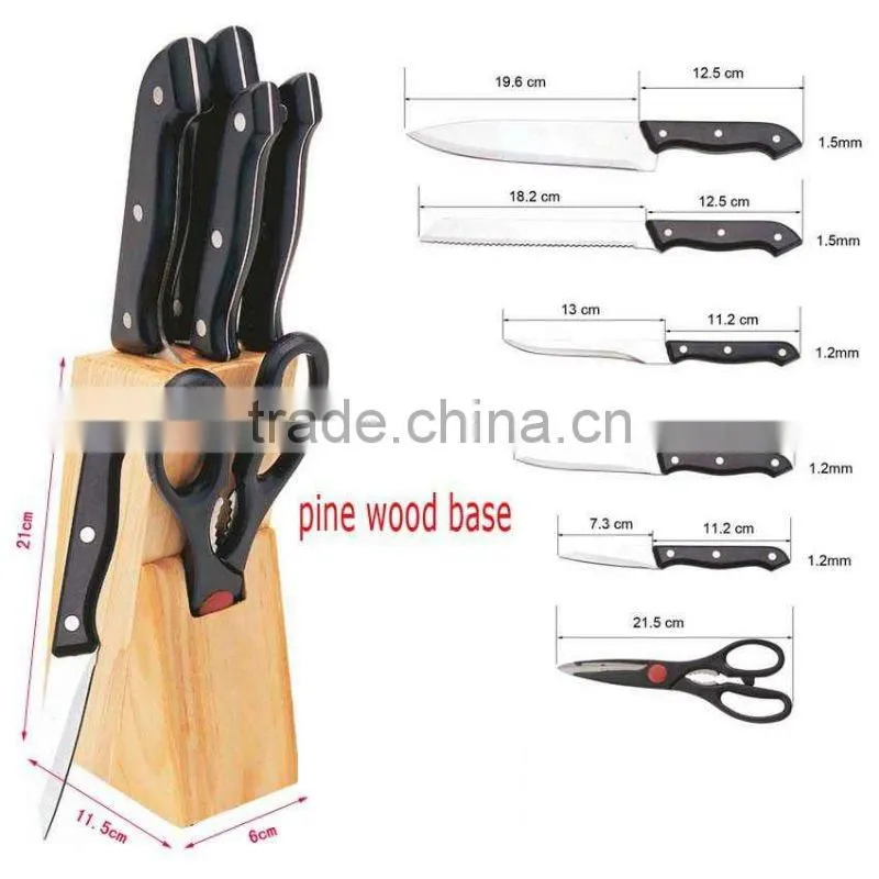 Plastic handle kitchen knife