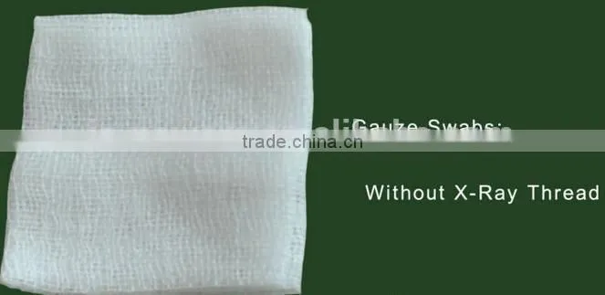 Medical X-ray Detectable Cotton Gauze Swab/large cotton swabs