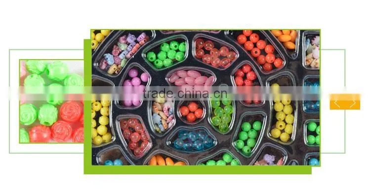 Fashion diy pyssla toy kids hair beads for braiding