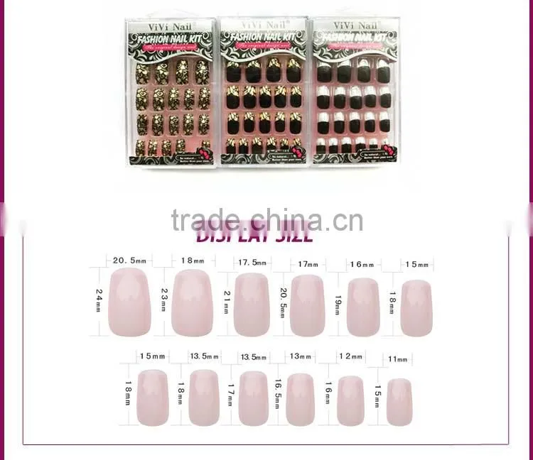 2015 Vivi Shining With The Fashion Metallic False Nails Arts Tips