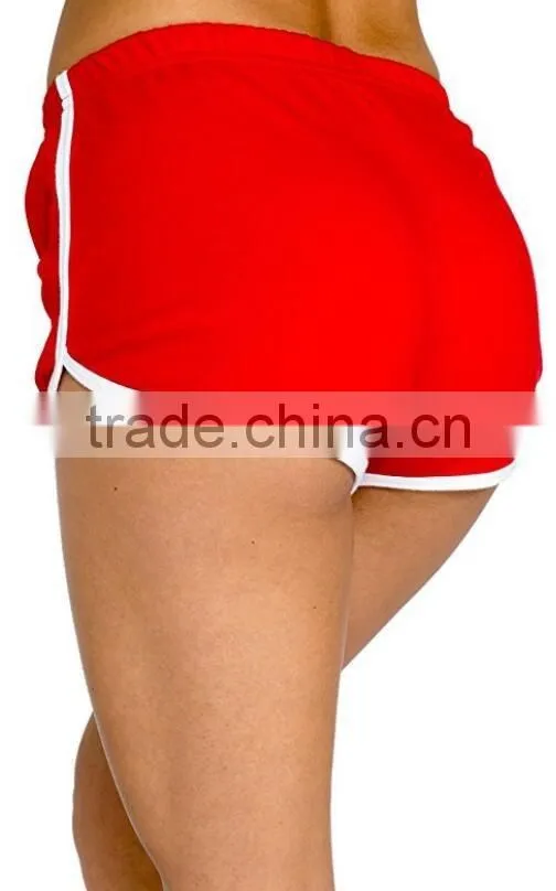 wholesale custom made your own design Women's gym yoga clothes sporty casual style classic vintage Retro Jogging Shorts