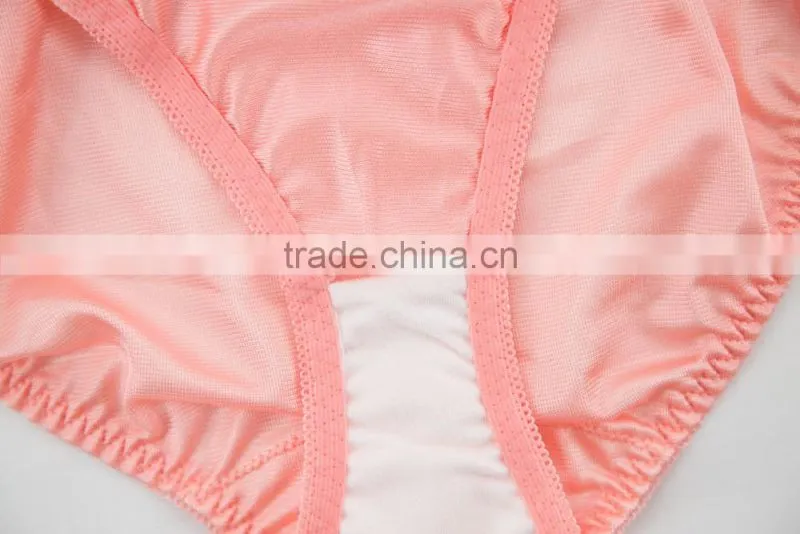 Good Quality Custom 100% Silk Sexy Fancy Woman Underwear