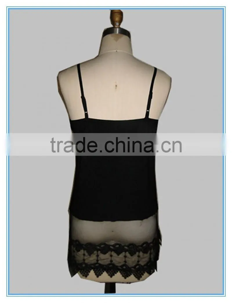 Ladies Fashion Lace Cotton Spandex Camisole For Underwear