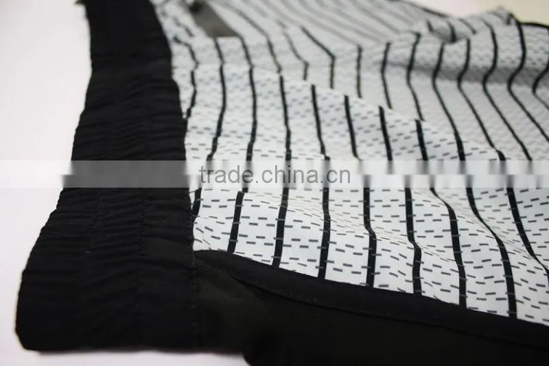 2016 NEW CROSSFIT BLACK AND WHITE STRIPE WOMENS' MMA SHORTS